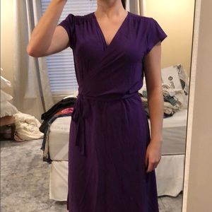 Purple Wrap Dress